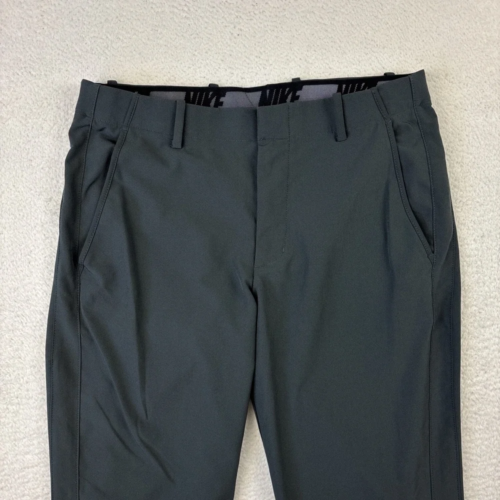 NIKE Dri-FIT Slim Fit Mens Golf Pants Size 32/34 Gray Lightweight Stretch Modern